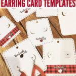 Free Silhouette Earring Card Templates (Set Of 8)   Silhouette School In Free Printable Earring Card Template
