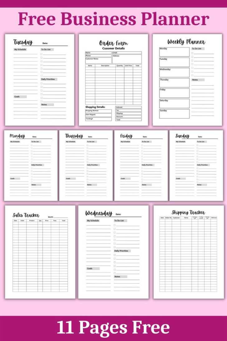 Free Printable Business Forms Template