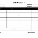 Free Timesheet Templates: Download Daily, Weekly, And Monthly Time Intended For Free Printable Employee Timesheet Template