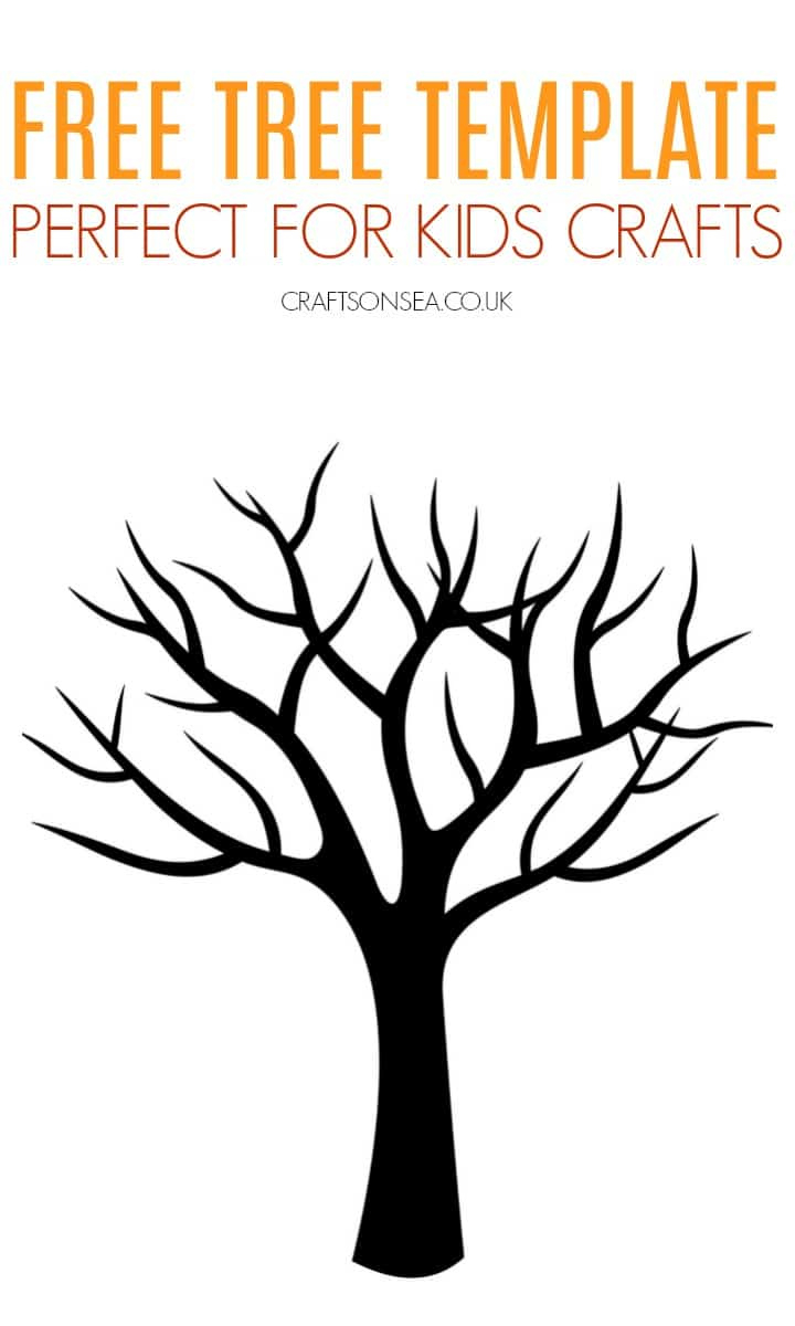 Free Tree Template (Printable Pdf) - Crafts On Sea for Free Printable Fall Tree Template