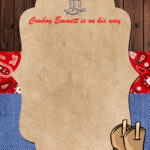 Free Western Baby Shower Invitations Inside Free Printable Cowboy Invitation Template