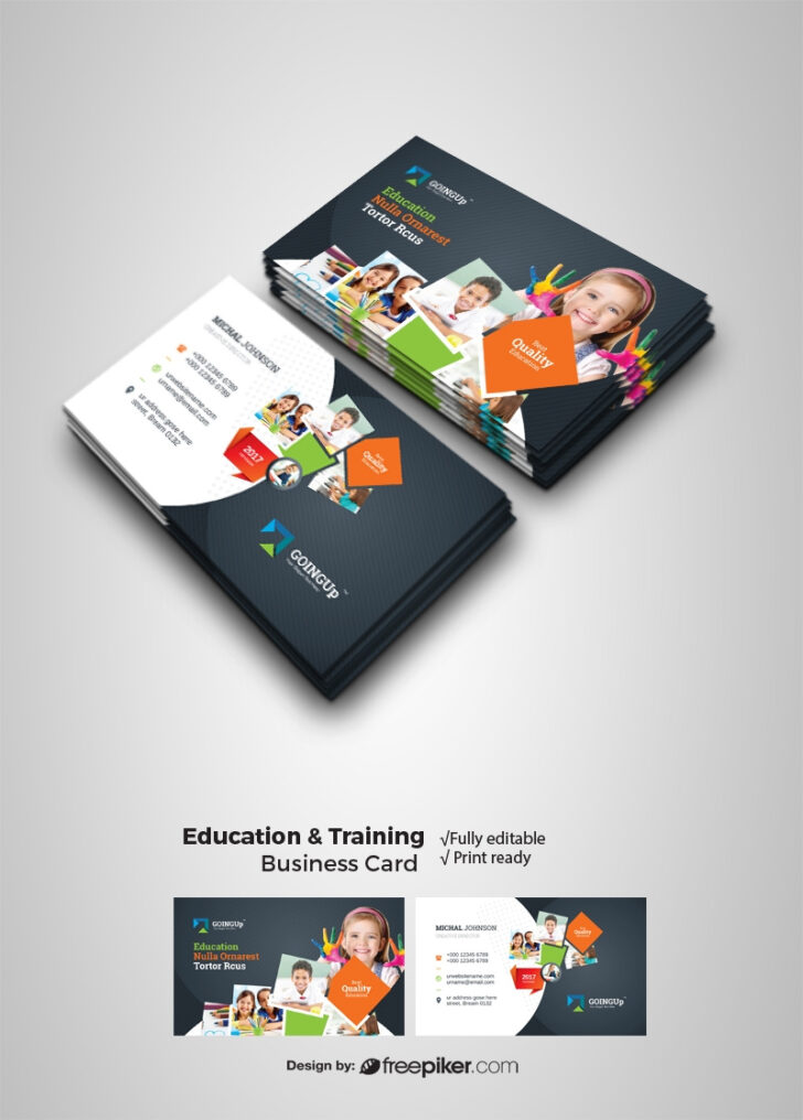 Free Printable Business Card Template For Teachers