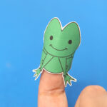 Frog Finger Puppet Template   Jewish Moms & Crafters Pertaining To Free Printable Frog Puppet Template