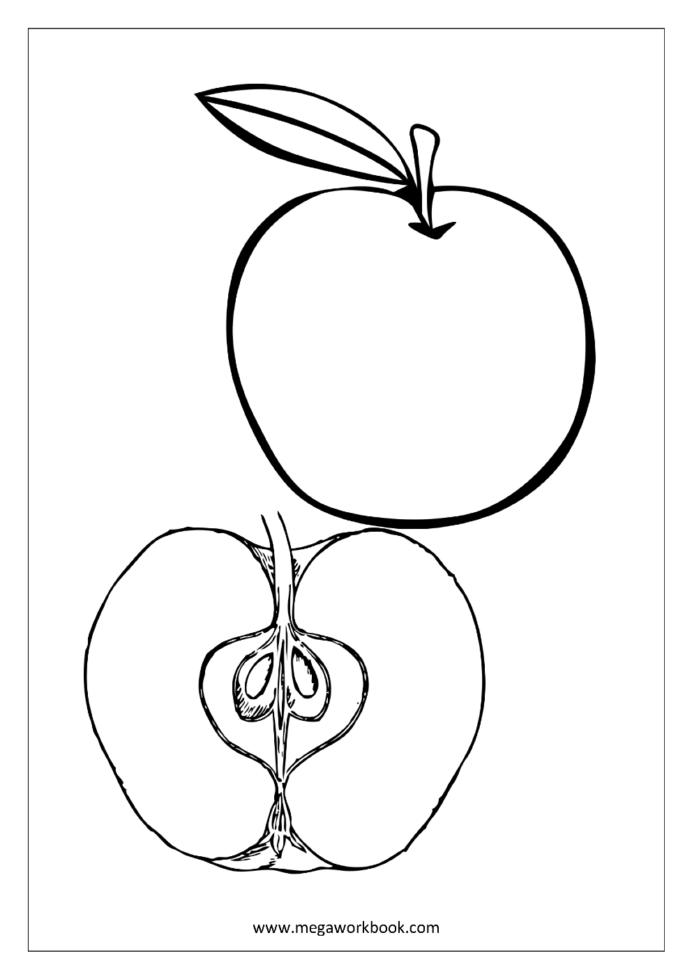 Fruit Coloring Pages - Vegetable Coloring Pages - Food Coloring throughout Free Printable Fruit And Vegetable Template