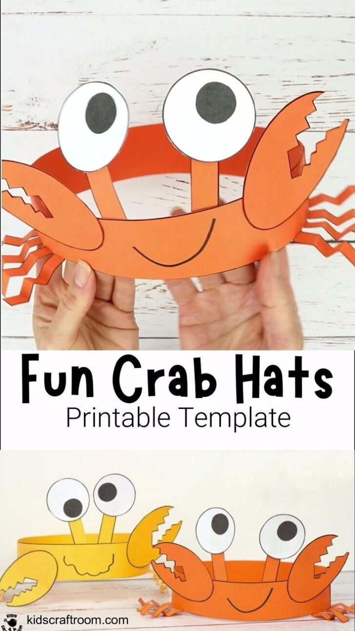 Free Printable Crab Hat Template