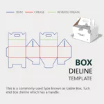 Gable Box Design Templates, Dieline | Cefbox Inside Free Printable Gable Box Template