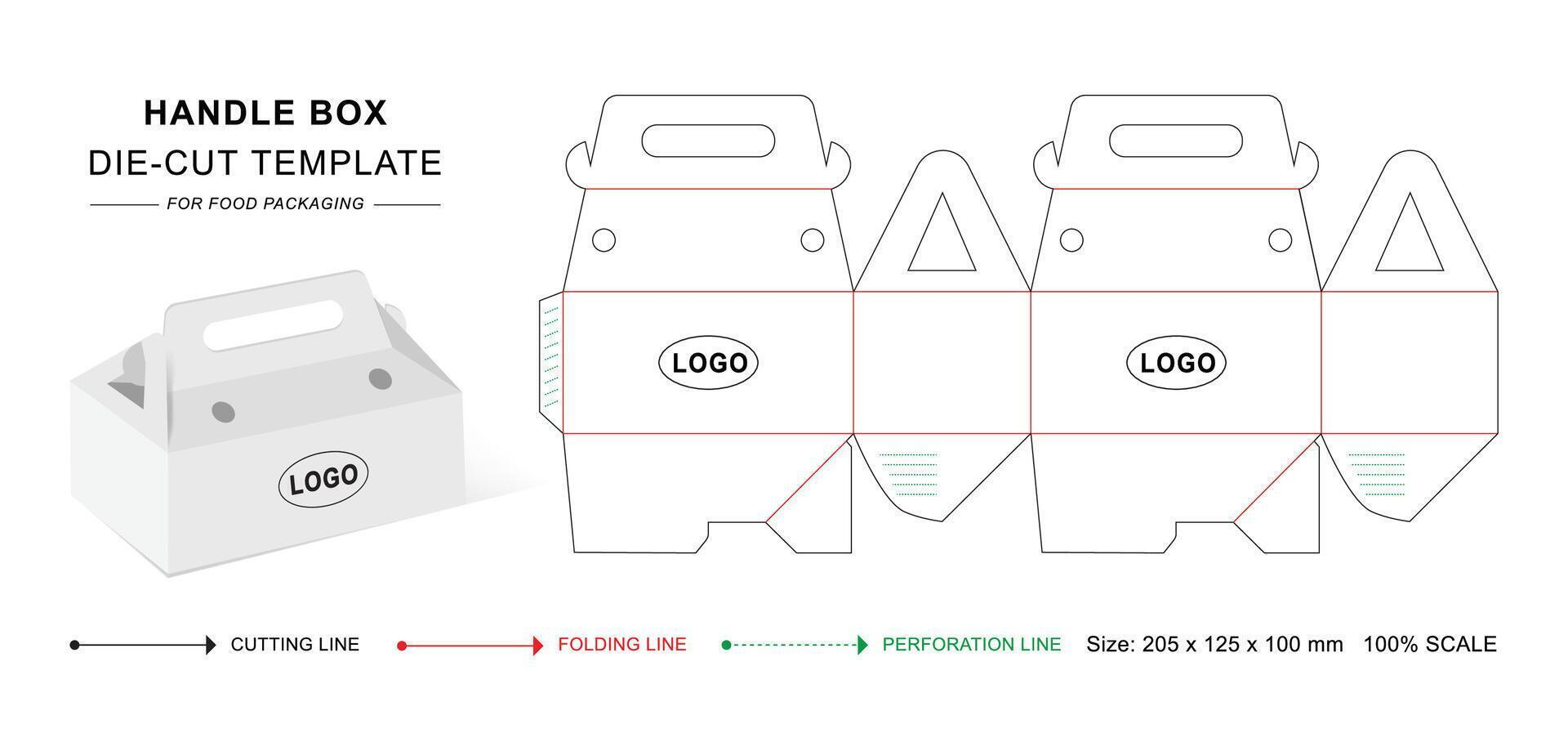 Gable Box Template Vector Art, Icons, And Graphics For Free Download in Free Printable Gable Box Template