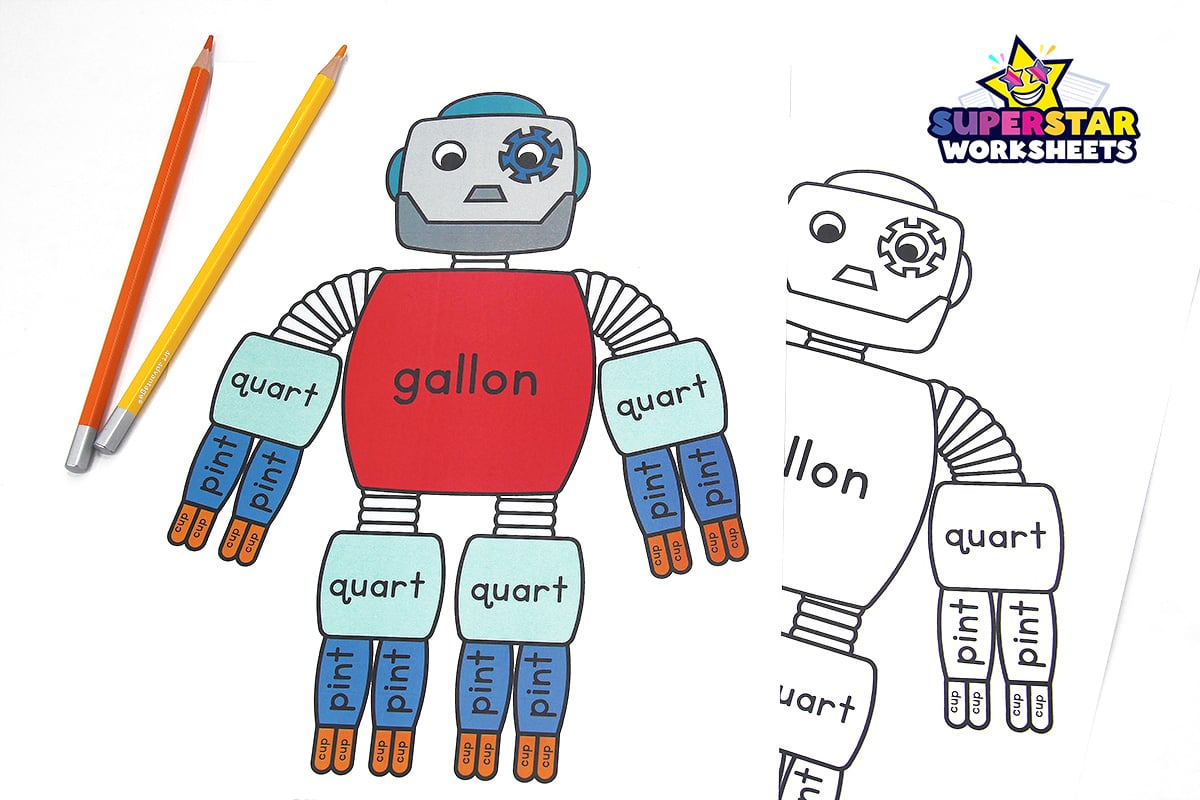 Gallon Man - Superstar Worksheets intended for Free Printable Gallon Man Template