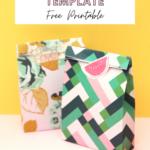Gift Bag Template   Free Printable — Gathering Beauty With Regard To Free Printable Gift Bag Template