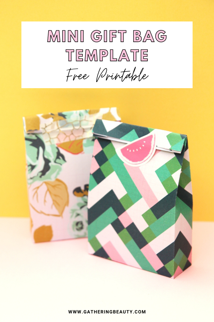 Gift Bag Template - Free Printable — Gathering Beauty with regard to Free Printable Gift Bag Template