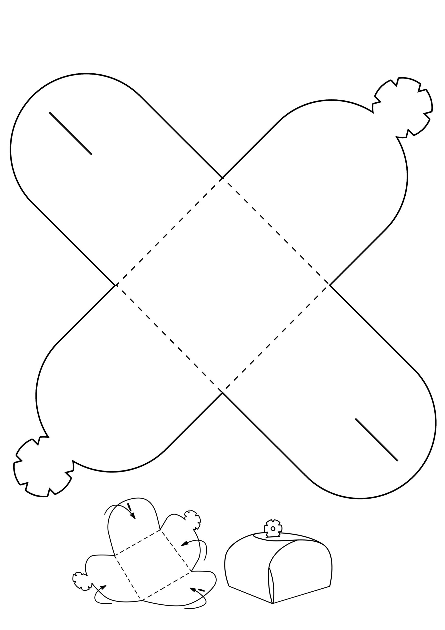 Gift Box Templates For Preschool. Teachersmag regarding Free Printable Favor Box Template