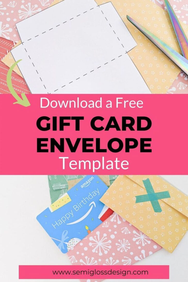 Free Printable Gift Card Holder Template