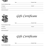 Gift Certificate Template   Fill Online, Printable, Fillable Pertaining To Free Printable Gift Cards Template