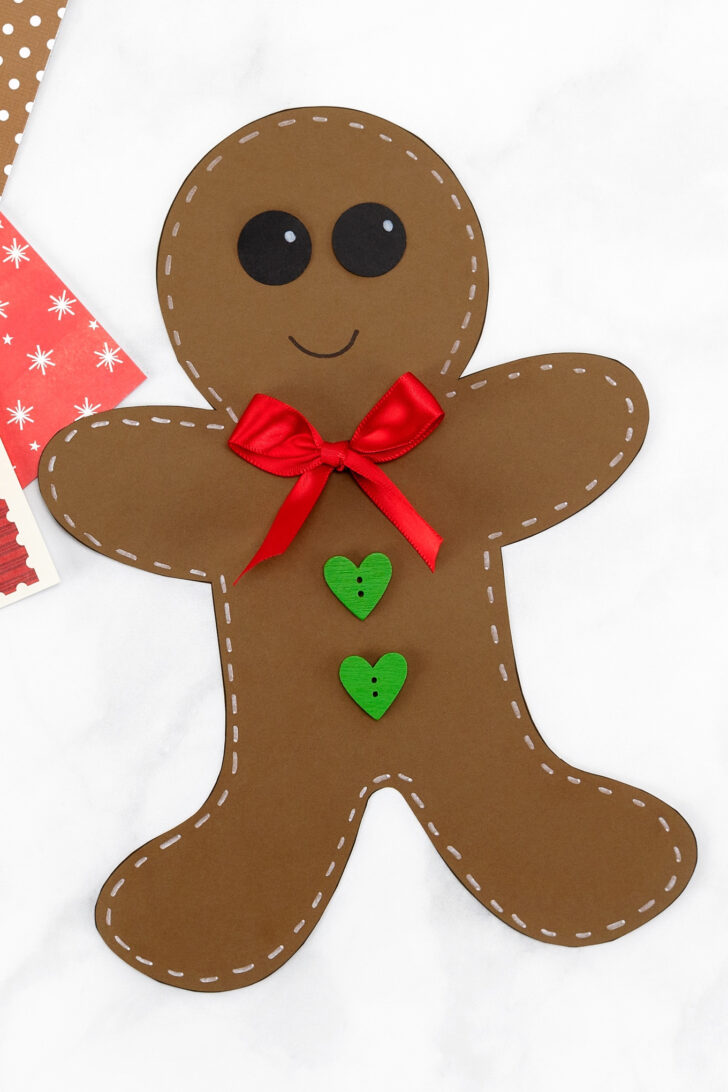 Free Printable Brown Gingerbread Man Template