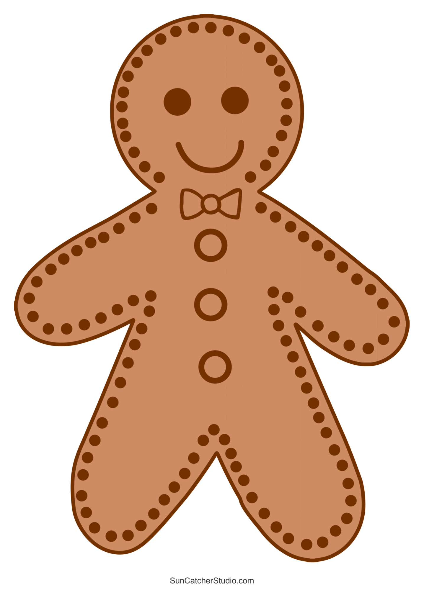 Gingerbread Man Templates (Printable Outlines And Patterns) – Free throughout Free Printable Brown Gingerbread Man Template