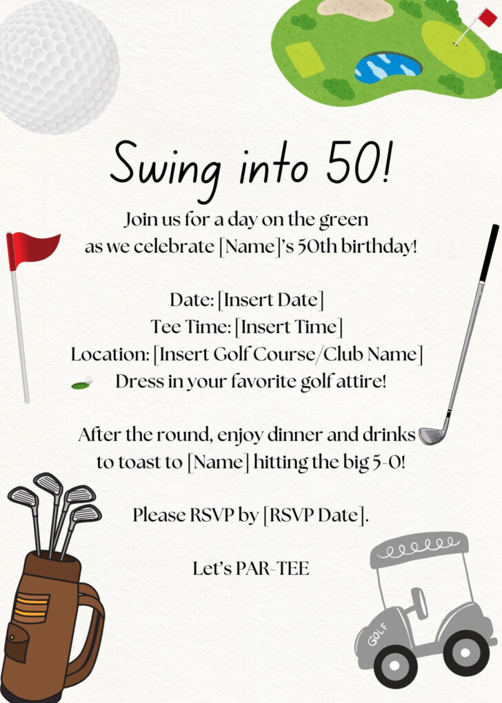 Free Printable 50’s Party Invitation Template Free