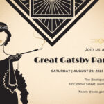 Great Gatsby Party Invitation Templates   Worksheets Library Regarding Free Printable Blank Great Gatsby Invitation Template