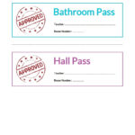 Hall Passes For Students   Teachervision Intended For Free Printable Bathroom Pass Template