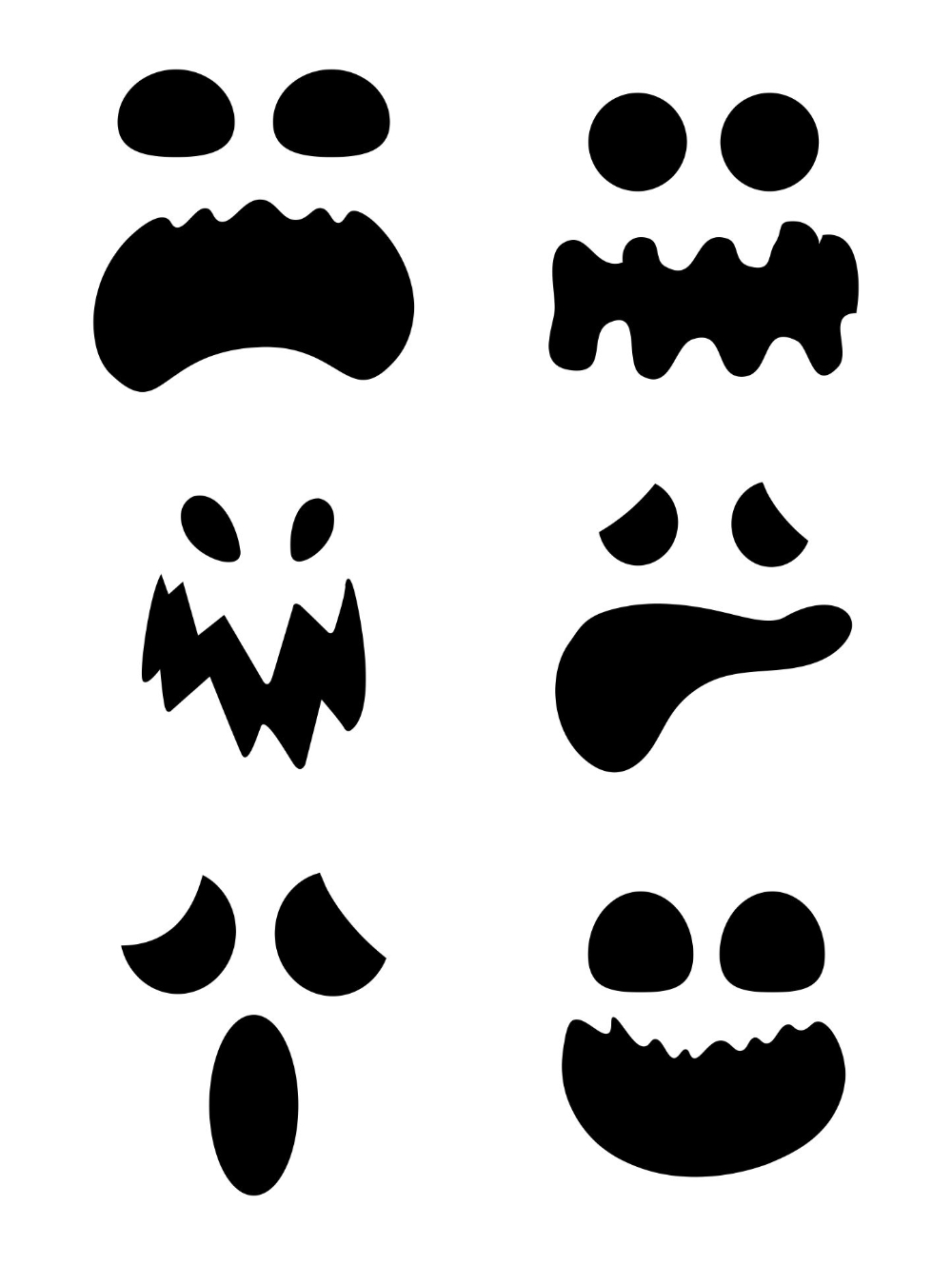 Halloween Ghost Stencils - 15 Free Pdf Printables | Printablee within Free Printable Ghost Face Template