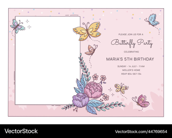 Free Printable Butterfly Invitation Template