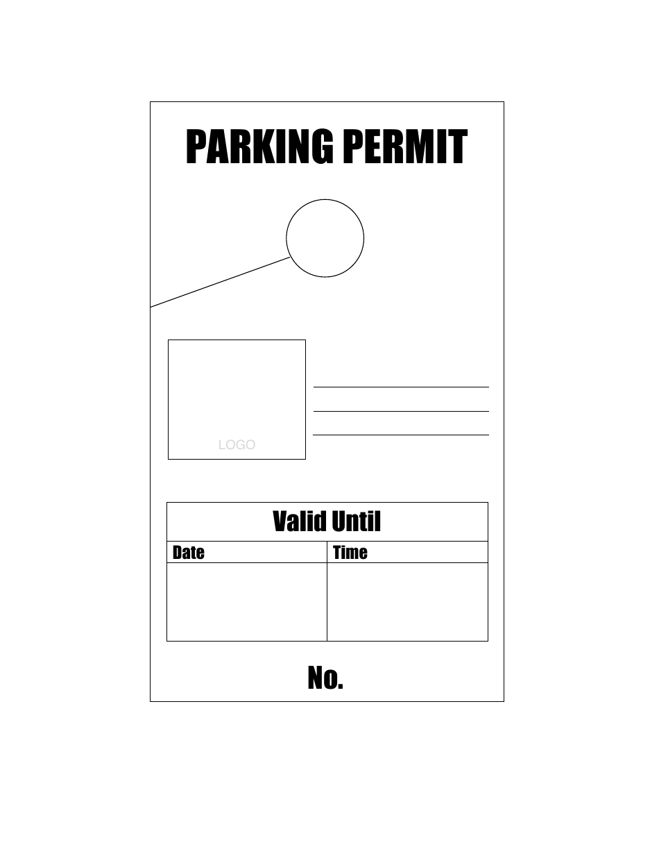 Hanging Parking Permit Tag Template Download Printable Pdf within Free Printable Fill in Parking Parking Permit Template