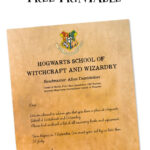 Hogwarts Acceptance Letter Template Free Printable (Front + Back) Inside Free Printable Editable Hogwarts Acceptance Letter Template