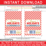Holiday Chocolate Bar Wrappers (Mini Choceur)   Red & Gold Intended For Free Printable Chocolate Wrappers Template