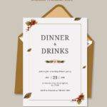 Holiday Dinner Party Invitation Template In Pages, Outlook, Word Intended For Free Printable Dinner Party Invitation Template