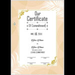 Honor Your Love: Create A Beautiful Commitment Certificate Inside Free Printable Commitment Certificate Template