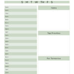 Hourly Planners   20 Free Printables | Printabulls Pertaining To Free Printable Daily Hourly Schedule Template