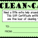 House Cleaning Cash Gift Certificate Customize Template | Free Inside Free Printable Editable House Cleaning Gift Certificate Template