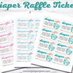 How To Do A Diaper Raffle (With Free Printable Diaper Raffle Tickets) With Regard To Free Printable Diaper Raffle Ticket Template