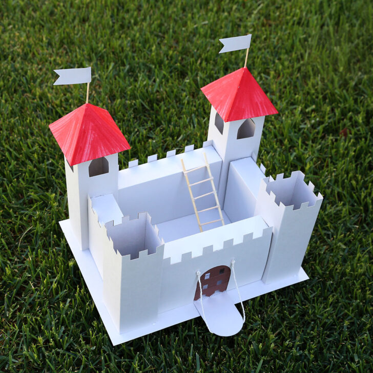 Free Printable 3D Castle Template