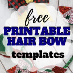 How To Make A Stacked Hair Bow + Free Hair Bow Svg | Sew Simple Home With Free Printable Cheer Bow Template