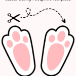 How To Make Bunny Footprints For Easter | Free Easter Bunny In Free Printable Easter Bunny Feet Template