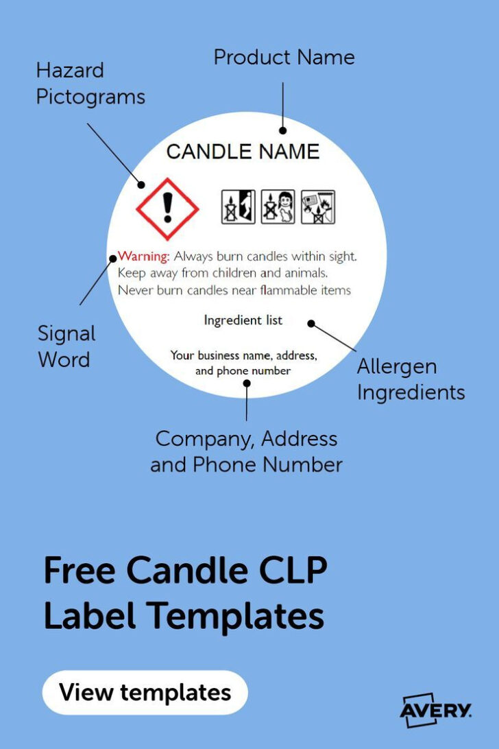 Free Printable Clp Label Template