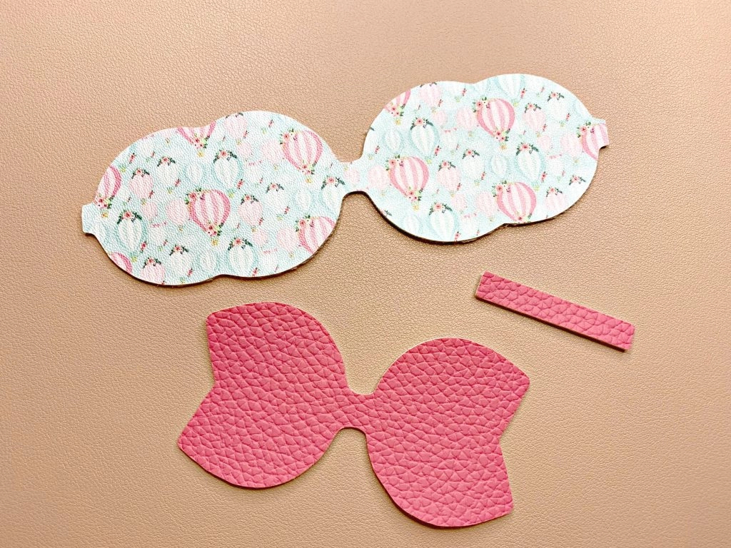 How To Make Faux Leather Hair Bows With A Cameo, Cricut, Or for Free Printable Faux Leather Bow Template