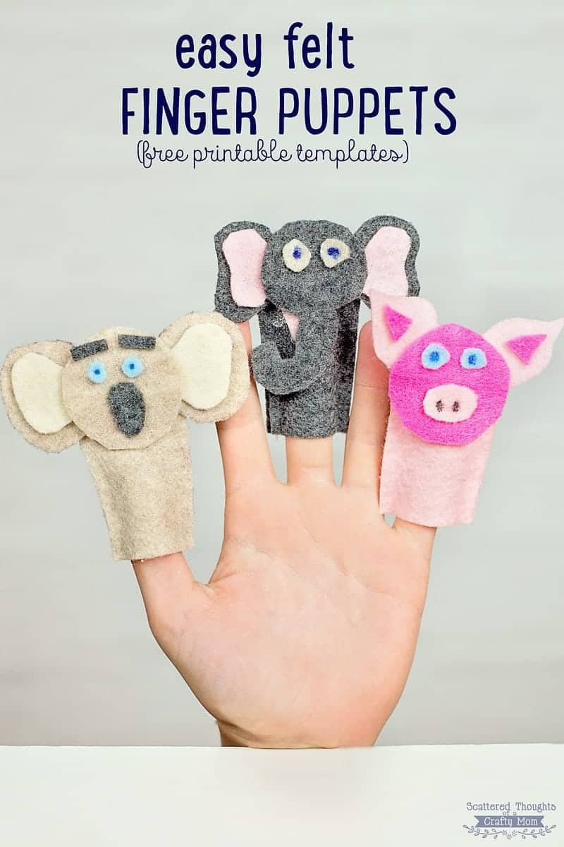 How To Make Felt Finger Puppets (Crafts For Kids) - Scattered inside Free Printable Felt Finger Puppet Template