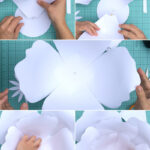 How To Make Giant Paper Roses Plus A Free Petal Template With Regard To Free Printable Giant Paper Flower Template