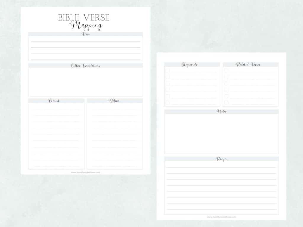 How To Use Bible Verse Mapping (Free Printable Worksheet!) within Free Printable Bible Verse Template