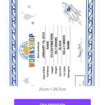 I Made A Birth Certificate Template On Canva For My Thrifted Bears Within Free Printable Build A Bear Birth Certificate Template