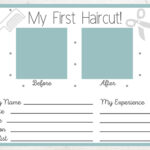Instant Printable My First Haircut Certificate For Child Or Baby'S With Free Printable First Haircut Certificate Template