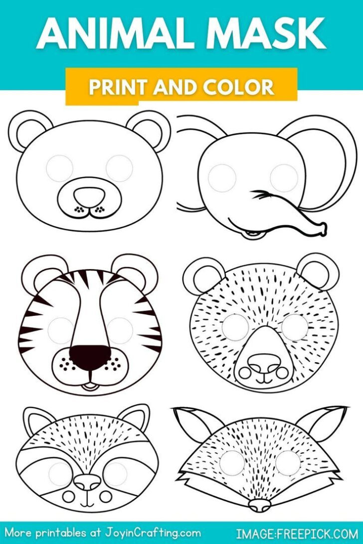 Free Printable Animal Masks Template