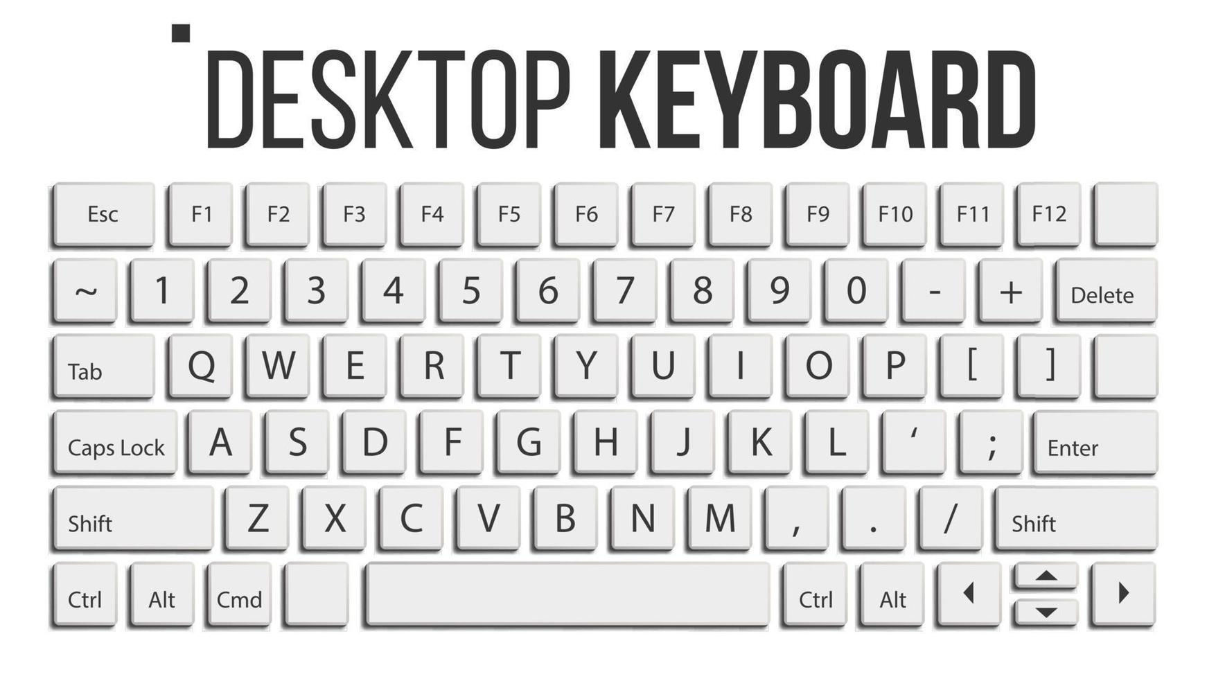 Keyboard Layout Vector Art, Icons, And Graphics For Free Download with regard to Free Printable Computer Keyboard Template