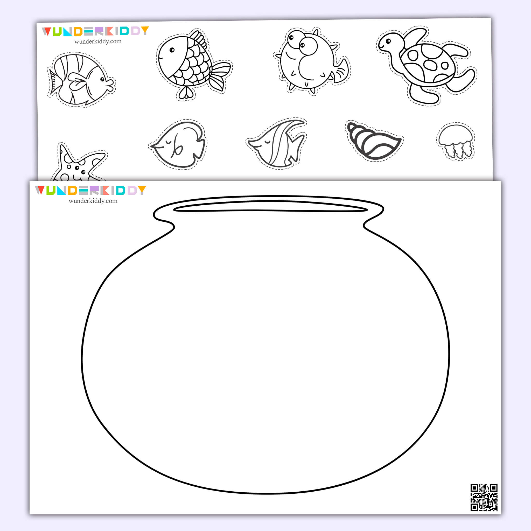 Kostenlose Aquarium-Malvorlage Für Den Kindergarten Als Pdf throughout Free Printable Fish Bowl Template