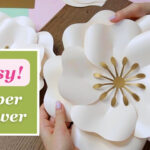 Large Paper Flower Tutorial | Easy To Make + Free Templates, Diy Wall Decor For Free Printable Giant Flower Template