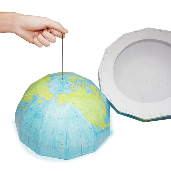 Free Printable 3D Globe Template