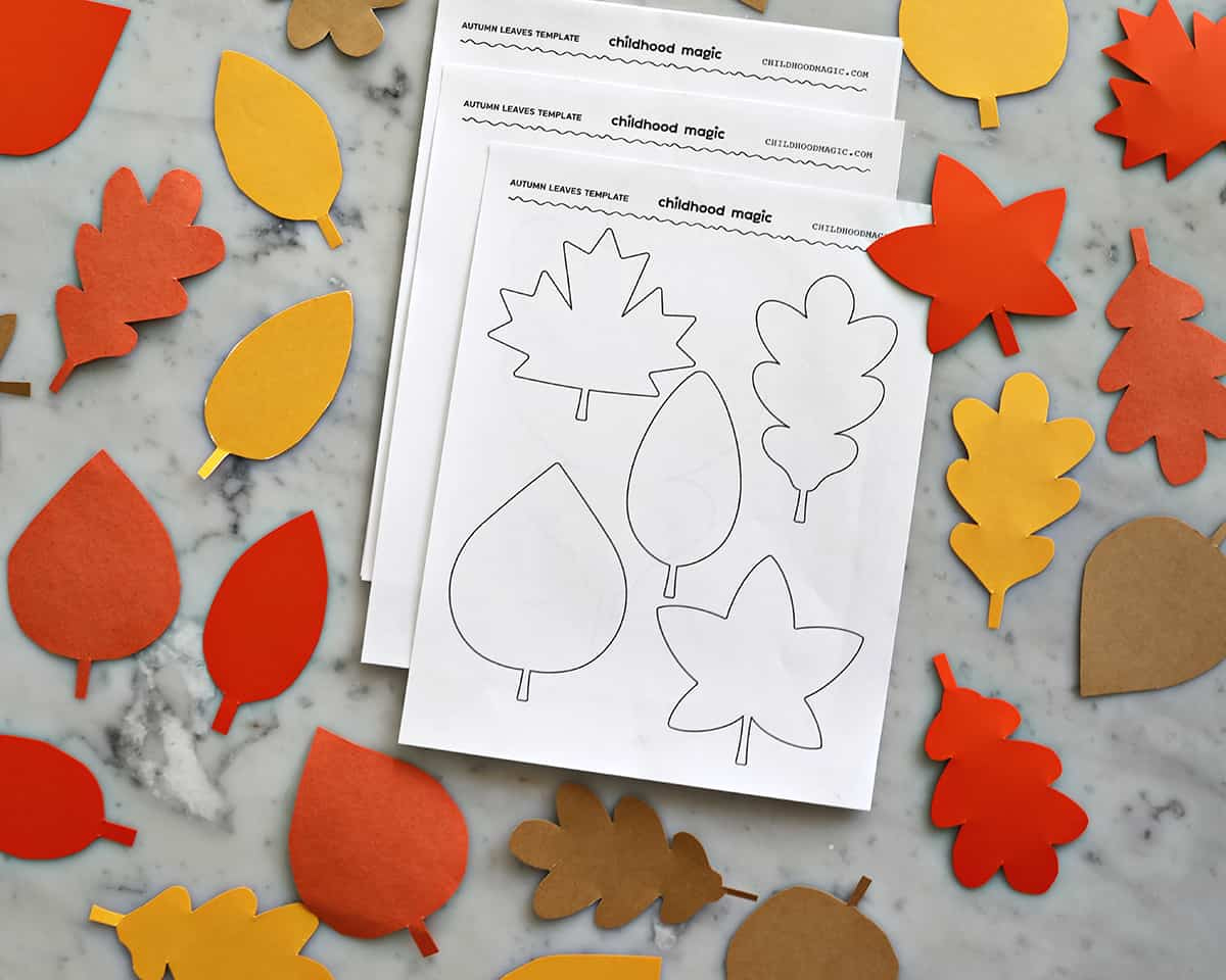 Leaf Outline - Childhood Magic within Free Printable Fall Leaves Template