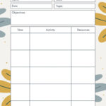 Lesson Plan Templates You Can Customize For Free | Canva With Free Printable Daily Lesson Plan Template