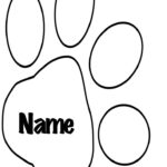 Little Speech Corner Pertaining To Free Printable Dog Paw Print Template